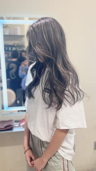 ロング カラー opus 店長大和 レイヤー/赤み消しのヘアスタイル