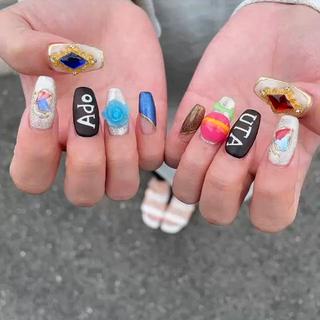 長さ出しフィルイン+デザインやり放題
LIVE nail動画ver. 