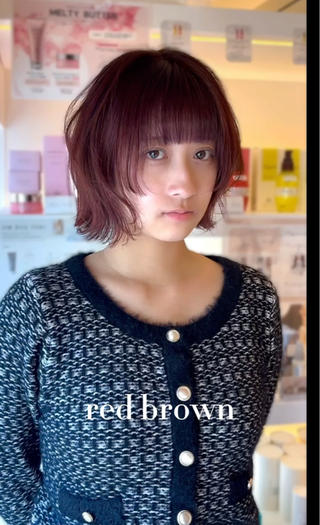 ミディアム カラー 艶髪カラー/ レイヤー/yuiのヘアスタイル