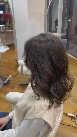 透明感カラー　olive grayge 