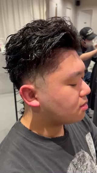 パーマ メンズ こやま りほのヘアスタイル