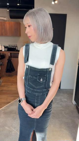 ショート カラー Foi by Belle都賀店（フォワ バイ ベル）所属・FoibyBelle ﾌｫﾜﾊﾞｲﾍﾞﾙのヘアスタイル