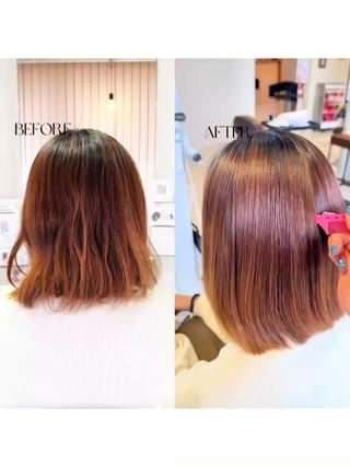 髪質改善ストレート