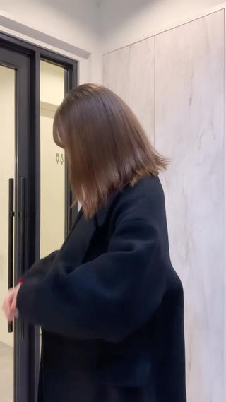 ミディアム カラー メンズ 落合希 Olivebeigeのヘアスタイル