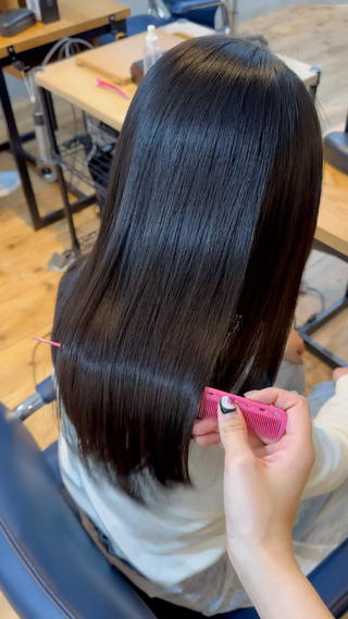 セミロング 縮毛矯正＆髪質改善 特化/ゆいのヘアスタイル