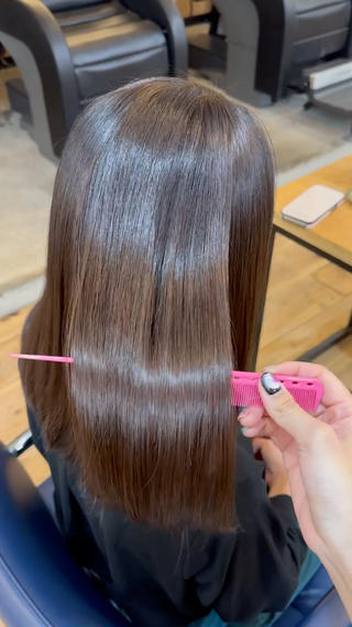 セミロング 縮毛矯正＆髪質改善 特化/ゆいのヘアスタイル