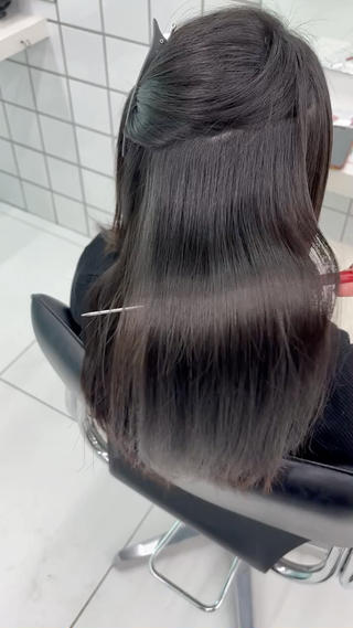 初めての縮毛矯正️忙しい朝も扱いやすく！ 