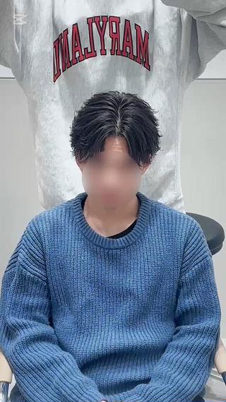 ショート メンズ フェザー/韓国ヘア/ メンズパーマ〜悠輔〜のヘアスタイル