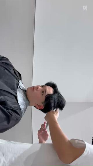 ショート パーマ メンズ フェザー/韓国ヘア/ メンズパーマ〜悠輔〜のヘアスタイル