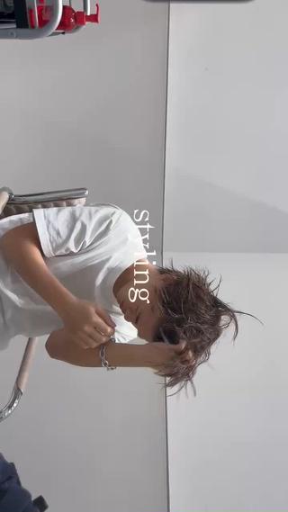 ヘアアレンジ メンズ フェザー/韓国ヘア/ メンズパーマ〜悠輔〜のヘアスタイル