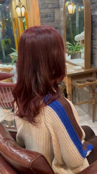 ブリーチなしダブルカラーでボルドーカラーに𓂃
気になるスタイルはお気に入り♡を押してカウンセリング時にご提示ください!
