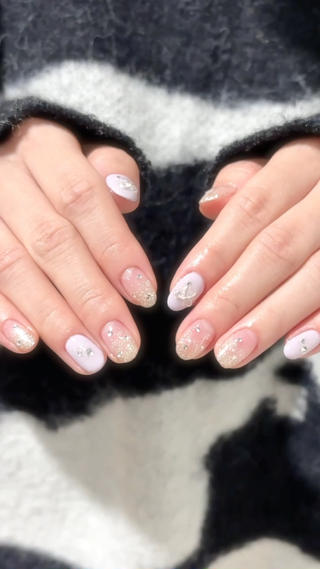 カラーは紫にチェンジしてます◎♡⸝꙳
定額コースはお色の変更も可能となっておりますのでご相談ください꙳゛ 