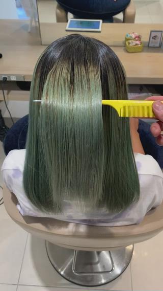 ブリーチ毛でもこの通り艶々に