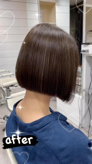 ボブスタイル ハイライトデザイン