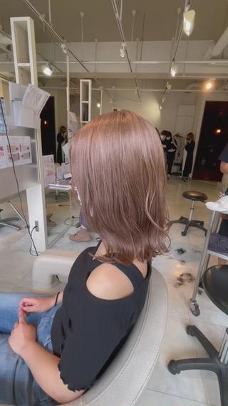 大きめのカールでオシャレに