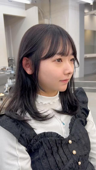 縛った時もかわいく
顔まわりのおくれ毛カット︎
必ず可愛くします！ 