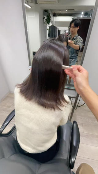 髪質改善ストレート
地毛風の自然なストレートです
