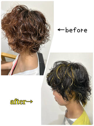 ショート カラー 福西晃希 【艶髪・髪質改善】のヘアスタイル