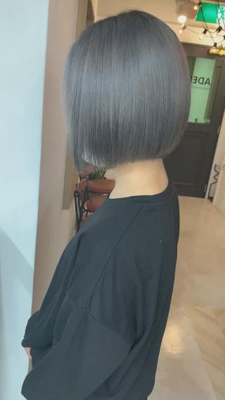 #グレーカラー
#グレー
#2回ブリーチ