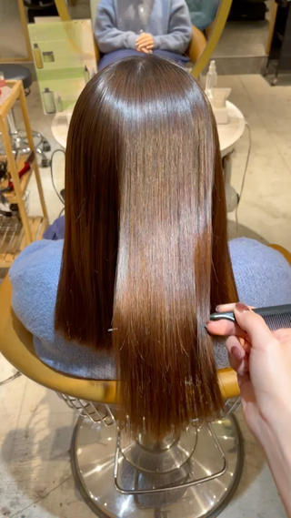#縮毛矯正 #矯正モデル #髪質改善  