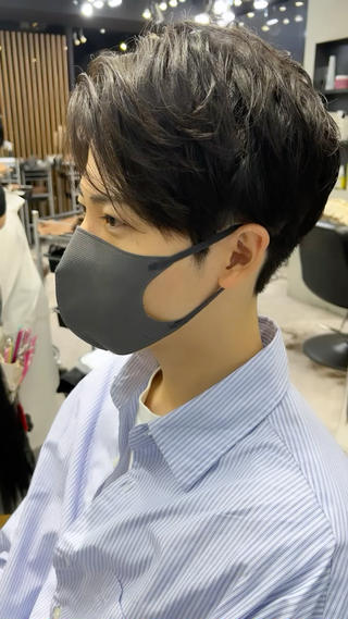 ショート カラー パーマ メンズ SALOWIN所属・半個室メンズ カット🥕羽鳥淳妃のヘアスタイル