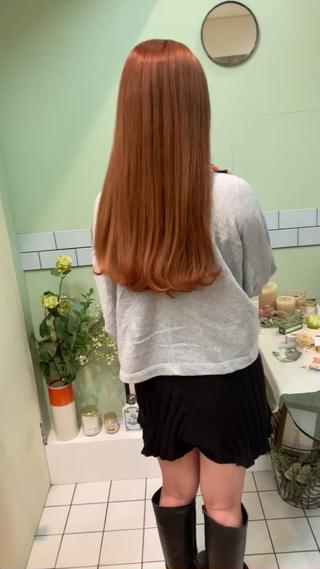 ブリーチカラー
オレンジベージュ