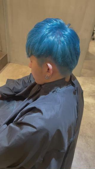 韓国風アクアブルー 