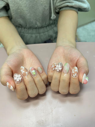 かわいい‪春ネイルです 