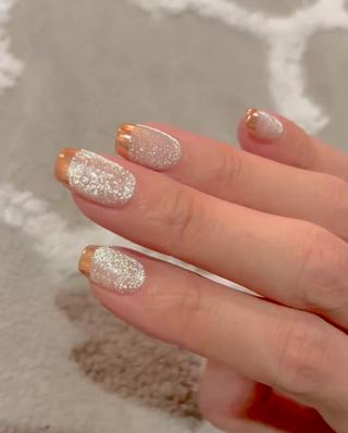 きらきらマグネットにミラーフレンチ