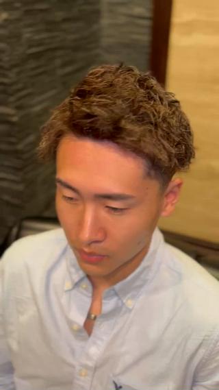 パーマ メンズ 西本 健斗のヘアスタイル