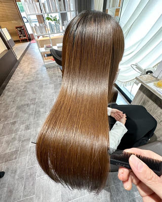 ロング 縮毛矯正/髪質改善 コヤマのヘアスタイル