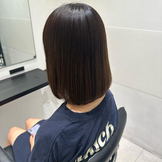 ミディアム 縮毛矯正/髪質改善 コヤマのヘアスタイル