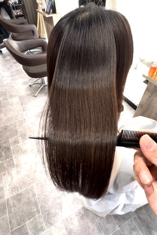 ロング 縮毛矯正/髪質改善 コヤマのヘアスタイル