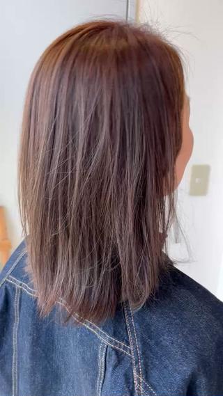シークレットハイライト×透明感カラー
目立たない脱白髪染めはコレ️