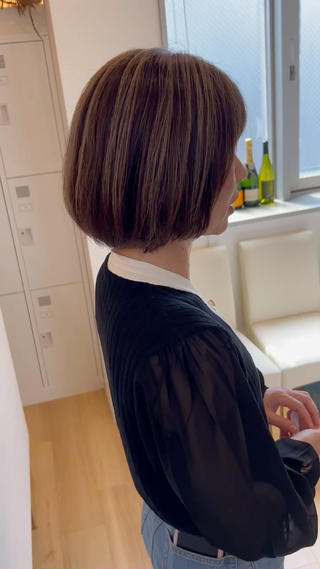 長めショートボブ×アンブレラカラー
白髪が気になるポイントに合わせてカラーを提案させていただきます!