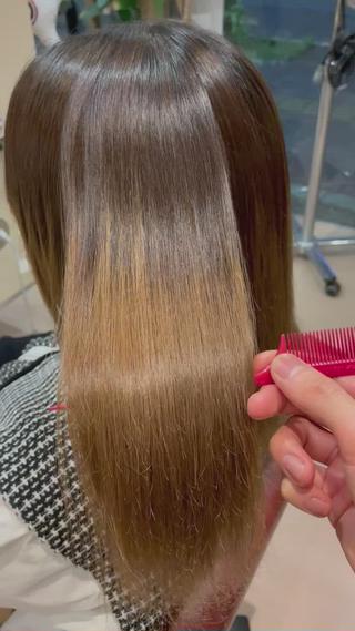 乾かしただけでツヤツヤ