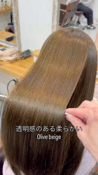 柔らかい透明感のあるOlive beige 
⁡
高濃度ケラチントリートメント＆水素トリートメントで明るいカラーをされている方も完全復活

カラーモデル募集中です

髪質改善しながら染めていきたい方是非お任せ下さい 