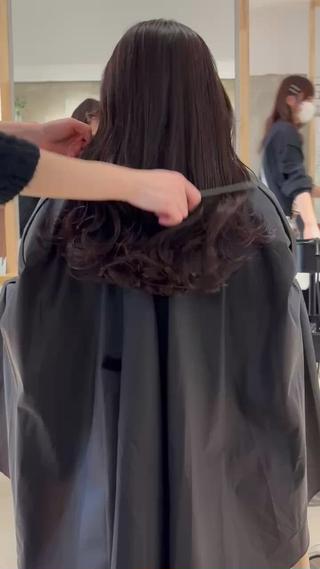 ロング Yui⭐️ 透け感カラーのヘアスタイル