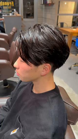 パーマ メンズ 三宅 亨表のヘアスタイル