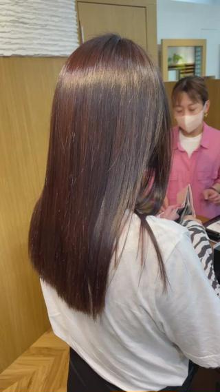 ロング カラー パーマ 髪質改善🌸縮毛矯正 専門家💖後藤のヘアスタイル