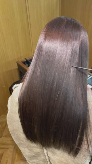 ロング カラー パーマ 髪質改善🌸縮毛矯正 専門家💖後藤のヘアスタイル