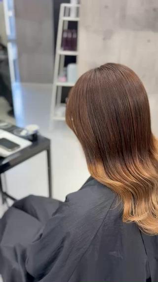 セミロング カラー メンズ ☁️かずき☁️青.紫 推し活カラー💫のヘアスタイル