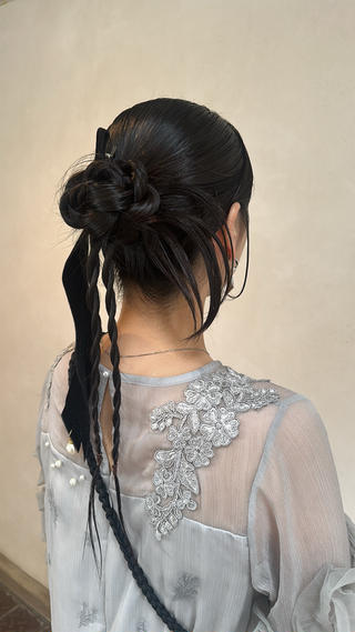 セミロング ヘアアレンジ 暖色/ヘアアレンジ 🎀♡irohaのヘアスタイル