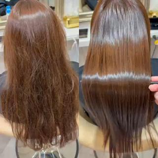 ロング パーマ 寺岡 香名子のヘアスタイル