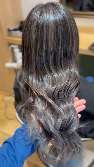 セミロング カラー ◎ハイトーンカラー◎ 💫江口沙季💫のヘアスタイル