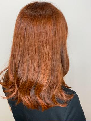 セミロング カラー APPEL hair /岡山のヘアスタイル