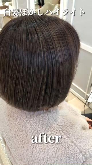 ショート カラー 須賀 一美のヘアスタイル