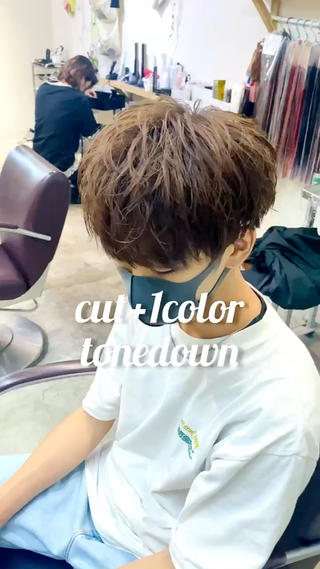 カット+ワンカラーでオシャレなブラウンに
値段以上の接客とクオリティで満足させます