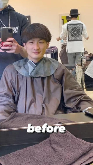 カットの途中は可愛くなるけど終わったらバチバチ️( ･᷄ὢ･᷅ )️ 