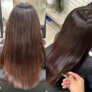 セミロング ANDO hair&eye所属・美髪師JO/髪質改善 静かな半個室サロンのヘアスタイル